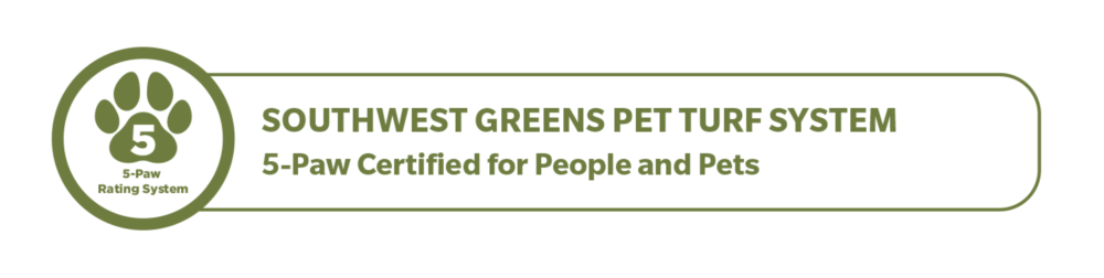Southwest Greens of Atlanta Pet Turf System 5-Paw Certified for People and Pets