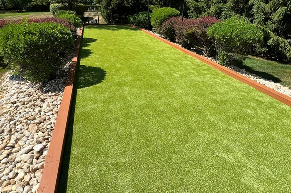 Atlanta Bocce Ball Court featuring artificial grass