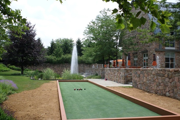 Atlanta Custom Bocce Court using artificial turf